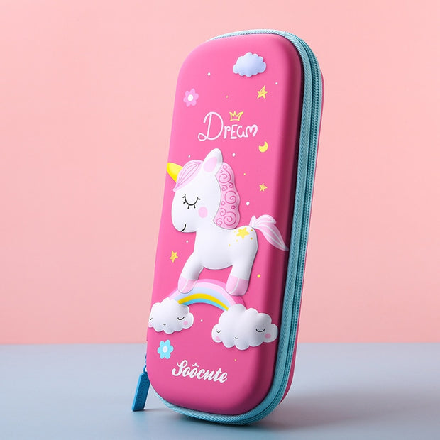 Pencil Case Kawaii School Pencil Cases Stationery Estuche 3D Space Pen Case Unicorn School Supplies Trousse Scolaire Pencil Box - www.leggybuddy.com