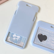 MINKYS Kawaii Baby Blue Milk Pink Photocard Holder Credit ID Bank Card Photo Display Holder Bus Card Protective Case Pendant - www.leggybuddy.com