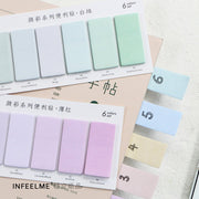 Pastel Color Sticky Index Posted It - 120 Pages - www.leggybuddy.com