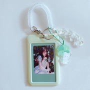 MINKYS Kawaii Baby Blue Milk Pink Photocard Holder Credit ID Bank Card Photo Display Holder Bus Card Protective Case Pendant - www.leggybuddy.com