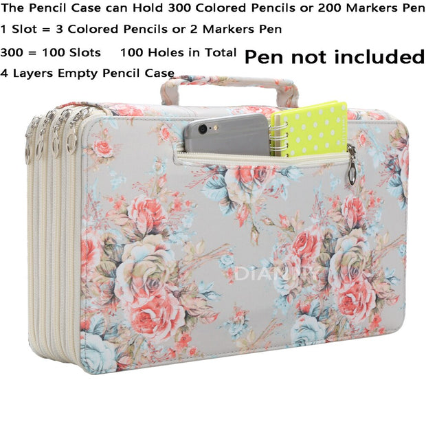 Pencil Case School 300 Slots Large Capacity Pencilcase for Girls Stationery Pen Box Big Marker Bag Organizer Kawaii Fluffy Pouch - www.leggybuddy.com