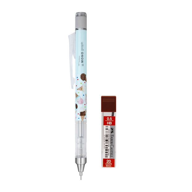 Tombow Mono Graph Mechanical Pencil 0.5mm - Ice Cream Limited Series  (Japan) - www.leggybuddy.com