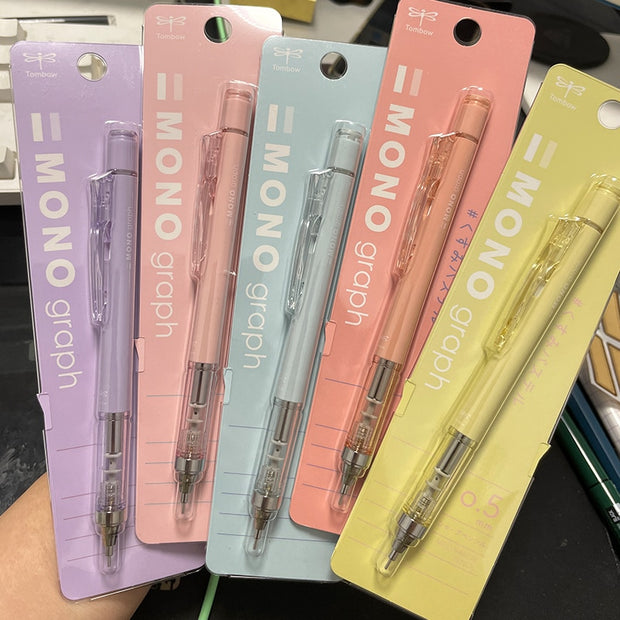 Tombow MONO Graph Macaron Color Automatic Pencil 0.5mm (Japan) - www.leggybuddy.com