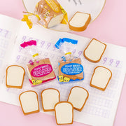 Toast Bread eraser - 4 pcs - www.leggybuddy.com