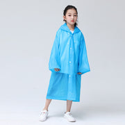 New Fashion Children Raincoat EVA Waterproof Thickened Rain Coat Reusable Transparent Rain Jacket Clear Kids Tour Rainwear Suit - www.leggybuddy.com