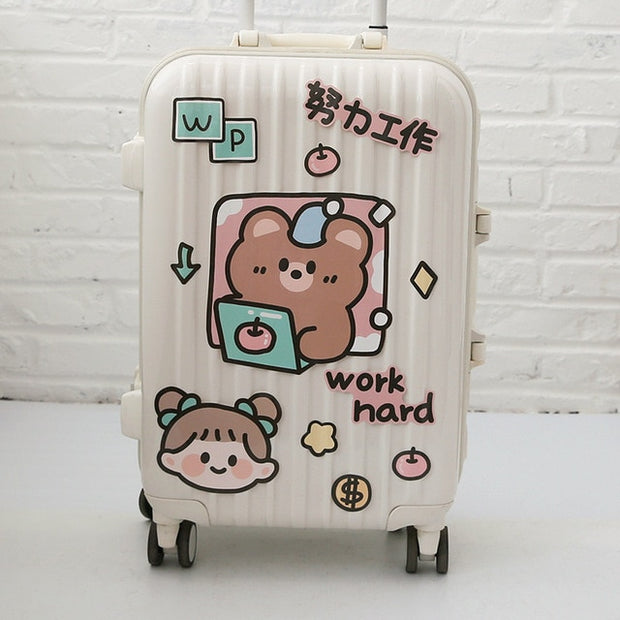 Sharkbang Large Waterproof Luggage Stickers Kawaii Cute Travel Notebook DIY Album Decoration Paste For Laptop/Phone/Cup Supplies - www.leggybuddy.com