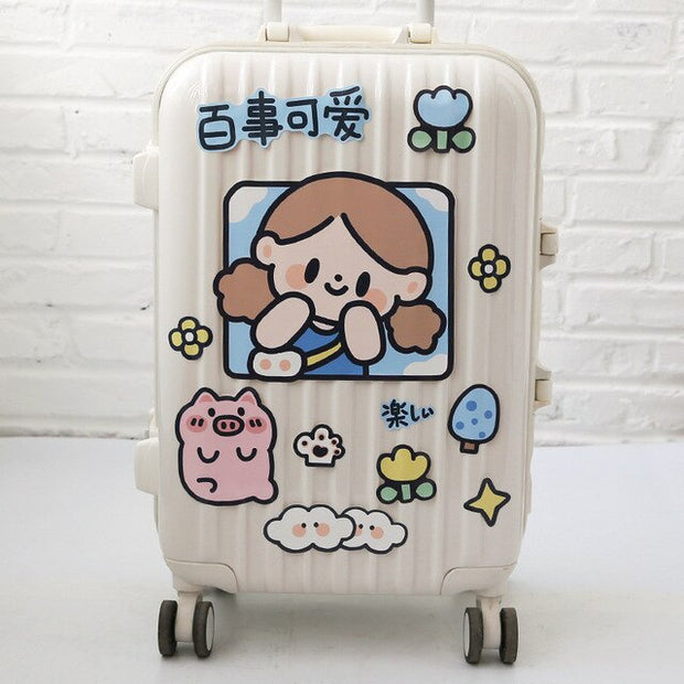 Sharkbang Large Waterproof Luggage Stickers Kawaii Cute Travel Notebook DIY Album Decoration Paste For Laptop/Phone/Cup Supplies - www.leggybuddy.com