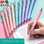 M&amp;G New Comfortable Grip Erasable Pen 0.5MM Bullet Retractable GelPens Kawaii Stationery Writing Gelpen For School Office - www.leggybuddy.com