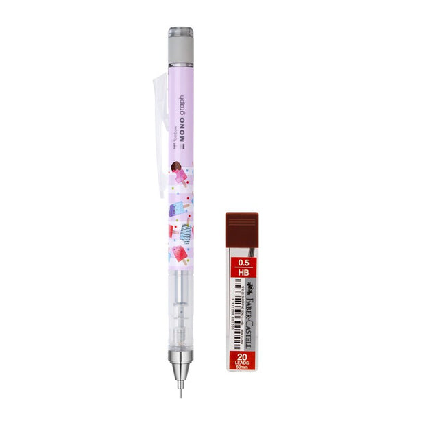 Tombow Mono Graph Mechanical Pencil 0.5mm - Ice Cream Limited Series  (Japan) - www.leggybuddy.com