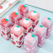 Sweet Strawberry Rabbit Soft Rubber Eraser Kawaii School Office Supplies for Students Cool Prizes Stationery Korean - www.leggybuddy.com