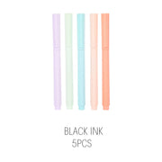 M&amp;G &quot;U&quot; Series Macaron Color Gel Pen 0.5mm Black Ink Quick Dry Gelpen For Student Office School Cute Stationery Supplies Andstal - www.leggybuddy.com
