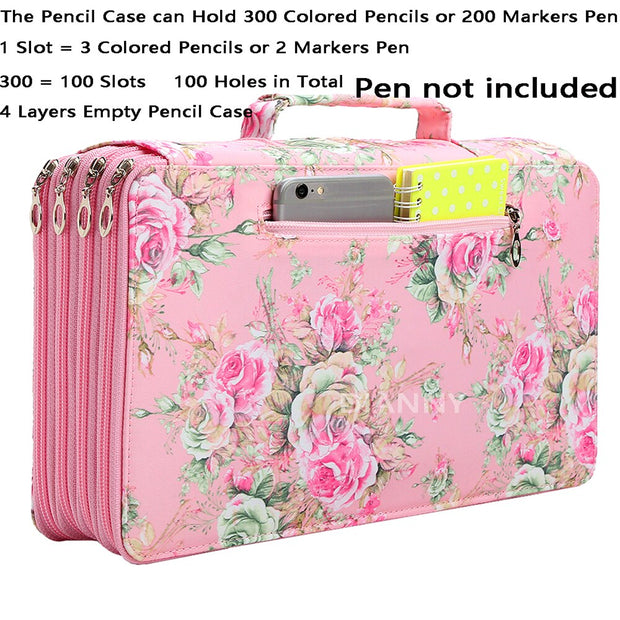 Pencil Case School 300 Slots Large Capacity Pencilcase for Girls Stationery Pen Box Big Marker Bag Organizer Kawaii Fluffy Pouch - www.leggybuddy.com