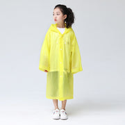 New Fashion Children Raincoat EVA Waterproof Thickened Rain Coat Reusable Transparent Rain Jacket Clear Kids Tour Rainwear Suit - www.leggybuddy.com