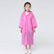 New Fashion Children Raincoat EVA Waterproof Thickened Rain Coat Reusable Transparent Rain Jacket Clear Kids Tour Rainwear Suit - www.leggybuddy.com