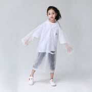 New Fashion Children Raincoat EVA Waterproof Thickened Rain Coat Reusable Transparent Rain Jacket Clear Kids Tour Rainwear Suit - www.leggybuddy.com