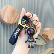 Light Cartoon  Bear Keychain Cute Astronaut Bear Doll Keyring Bag Pendant Couple Car Keyholder Keyring Key ring - www.leggybuddy.com
