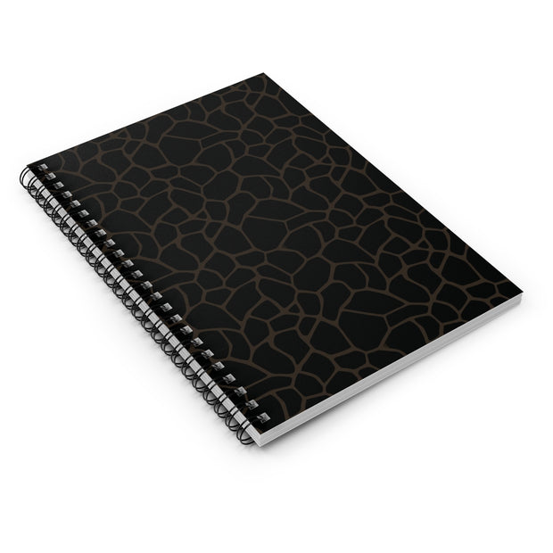 Spiral Notebook Ruled Line - Black - www.leggybuddy.com