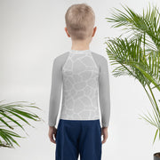 Kids Rash Guard Giraffe Grey - www.leggybuddy.com