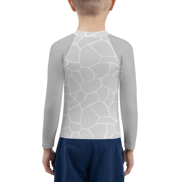 Kids Rash Guard Giraffe Grey - www.leggybuddy.com