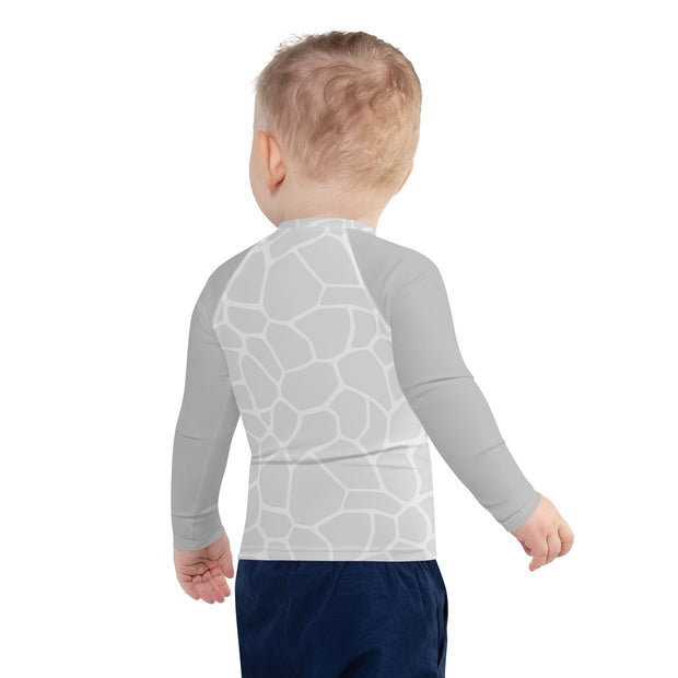 Kids Rash Guard Giraffe Grey - www.leggybuddy.com