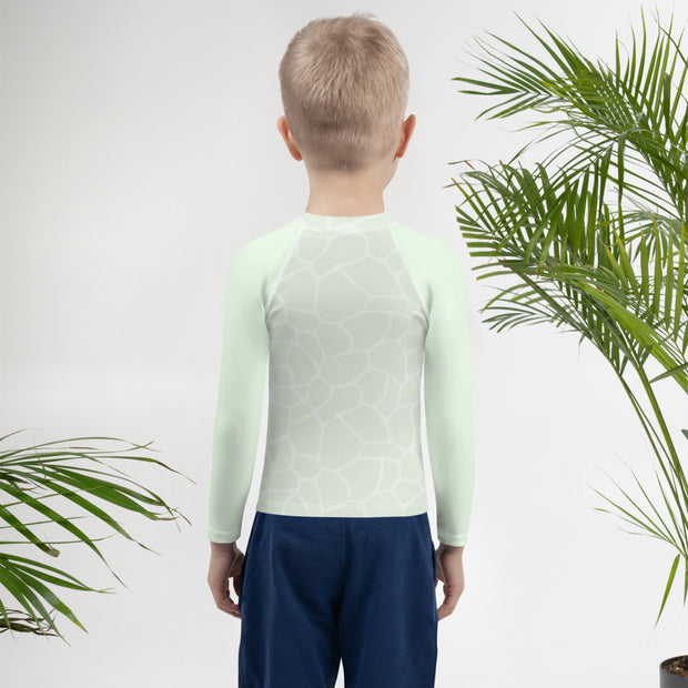 Kids Rash Guard Giraffe Mint - www.leggybuddy.com