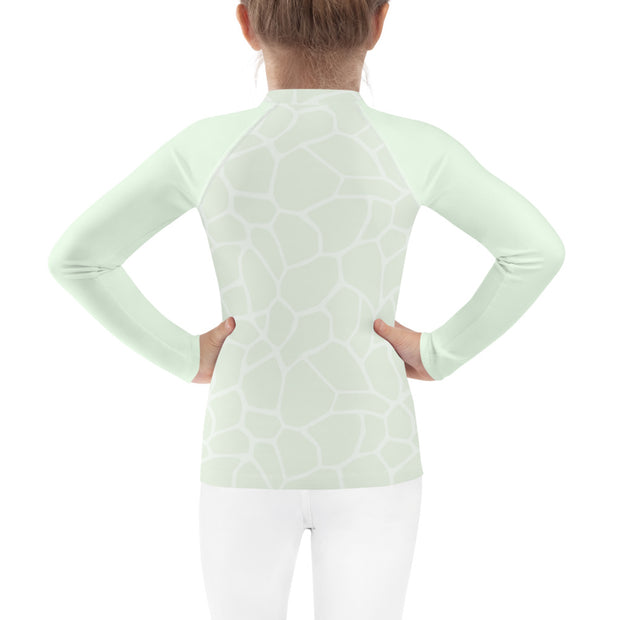 Kids Rash Guard Giraffe Mint - www.leggybuddy.com