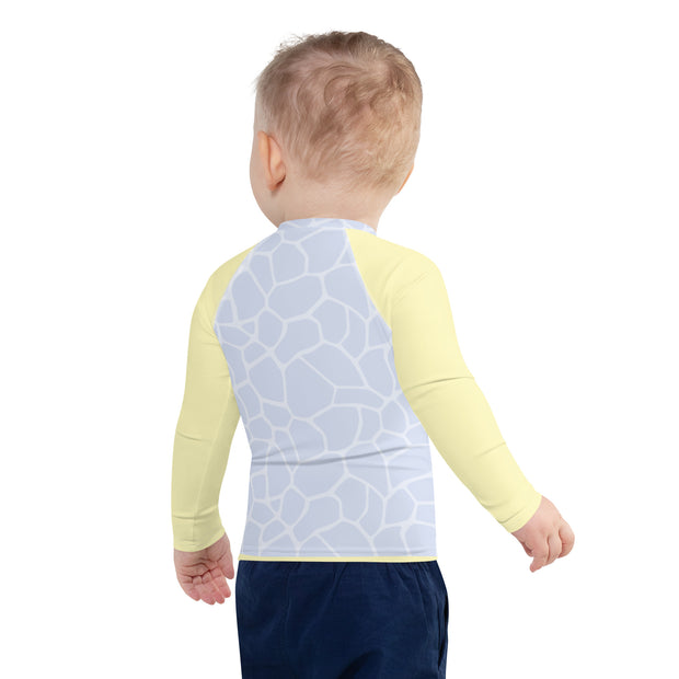 Kids Rash Guard - Blue/Yellow - www.leggybuddy.com