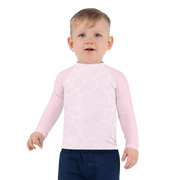 Kids Rash Guard Giraffe Pink/Grey - www.leggybuddy.com