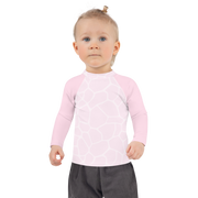 Kids Rash Guard Giraffe Pink/Grey - www.leggybuddy.com