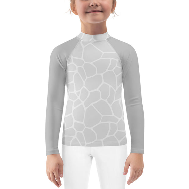 Kids Rash Guard Giraffe Grey - www.leggybuddy.com