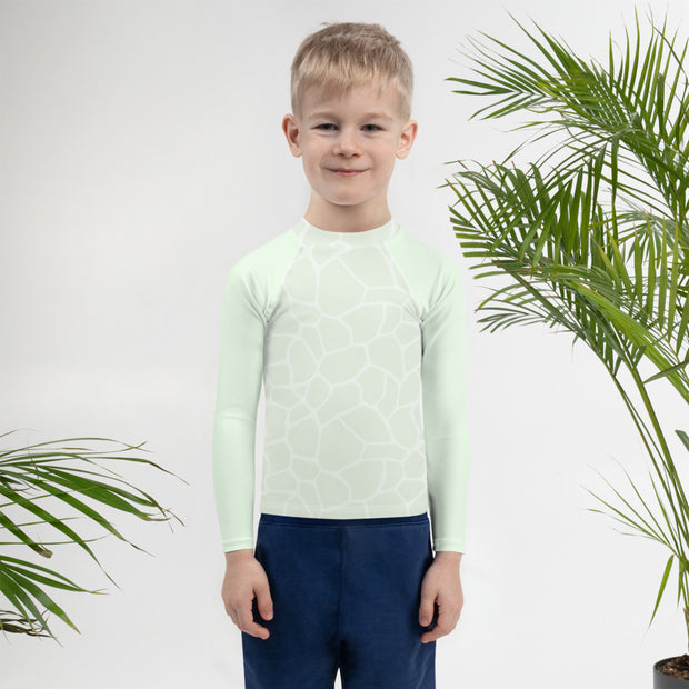 Kids Rash Guard Giraffe Mint - www.leggybuddy.com