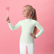 Kids Rash Guard Giraffe Mint - www.leggybuddy.com