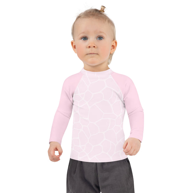 Kids Rash Guard Giraffe Rosa - www.leggybuddy.com