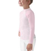 Kids Rash Guard Giraffe Pink/Grey - www.leggybuddy.com