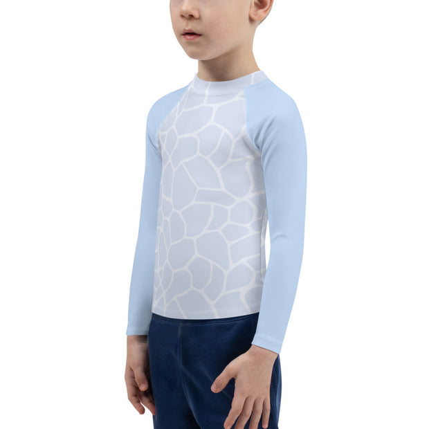 Kids Rash Guard Giraffe Blue - www.leggybuddy.com