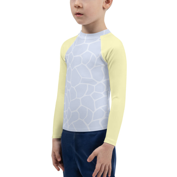 Kids Rash Guard - Blue/Yellow - www.leggybuddy.com