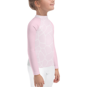 Kids Rash Guard Giraffe Pink/Grey - www.leggybuddy.com