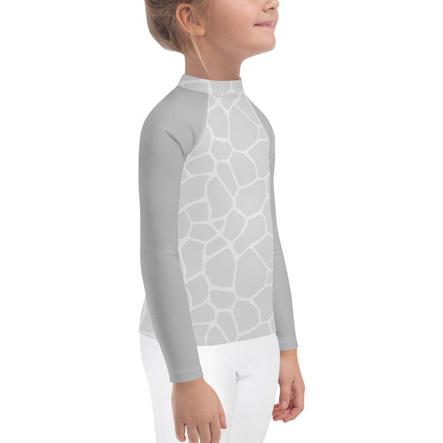 Kids Rash Guard Giraffe Grey - www.leggybuddy.com