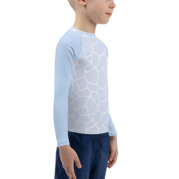 Kids Rash Guard Giraffe Blue - www.leggybuddy.com