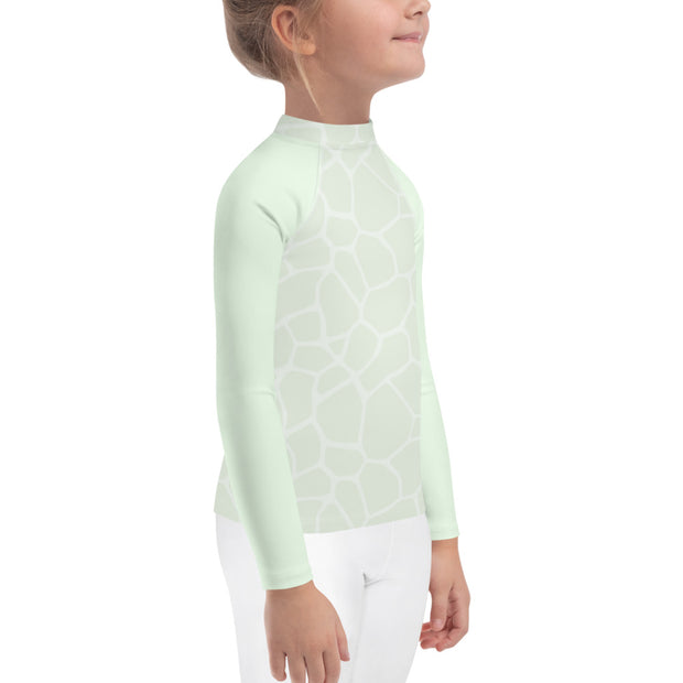 Kids Rash Guard Giraffe Mint - www.leggybuddy.com