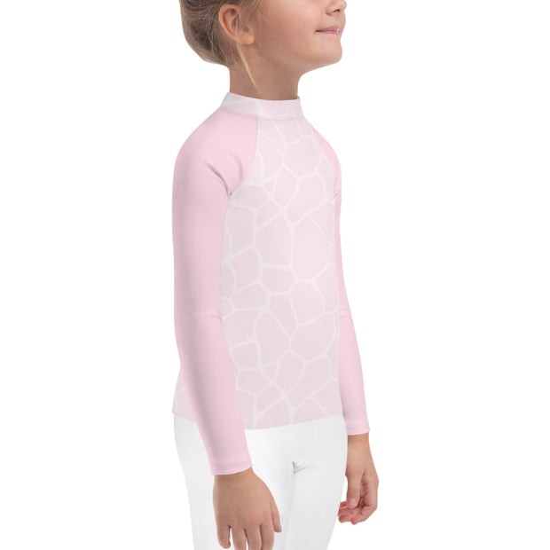 Kids Rash Guard Giraffe Rosa - www.leggybuddy.com