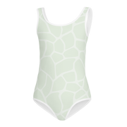 Giraffe Mint Allover Girls Swimsuit - www.leggybuddy.com