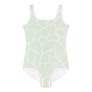 Giraffe Mint Allover Girls Swimsuit - www.leggybuddy.com