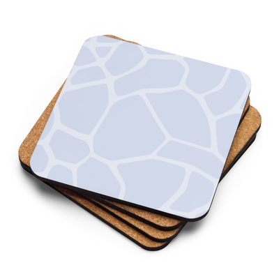 Giraffe Blue Cork-back coaster - www.leggybuddy.com