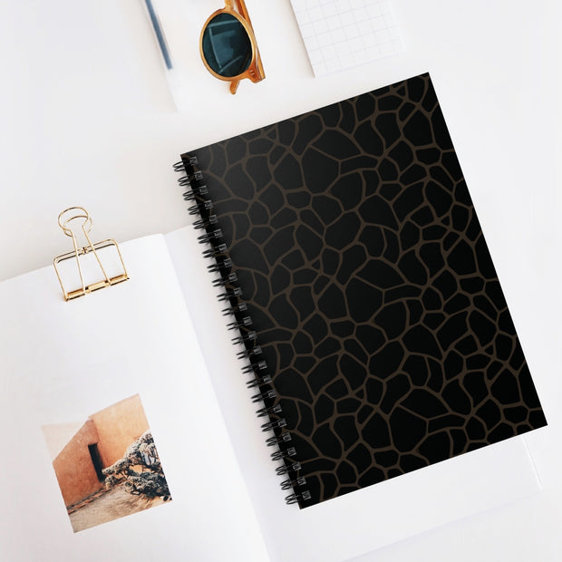 Spiral Notebook Ruled Line - Black - www.leggybuddy.com