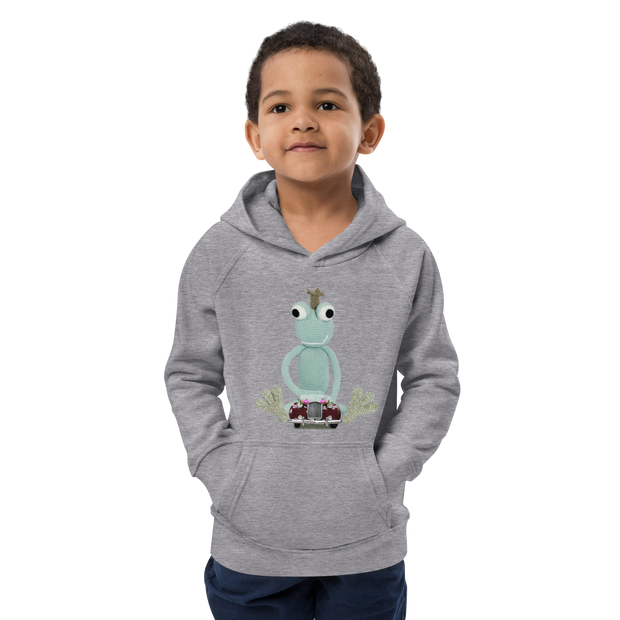 Kids eco hoodie -Froggy Mint - www.leggybuddy.com