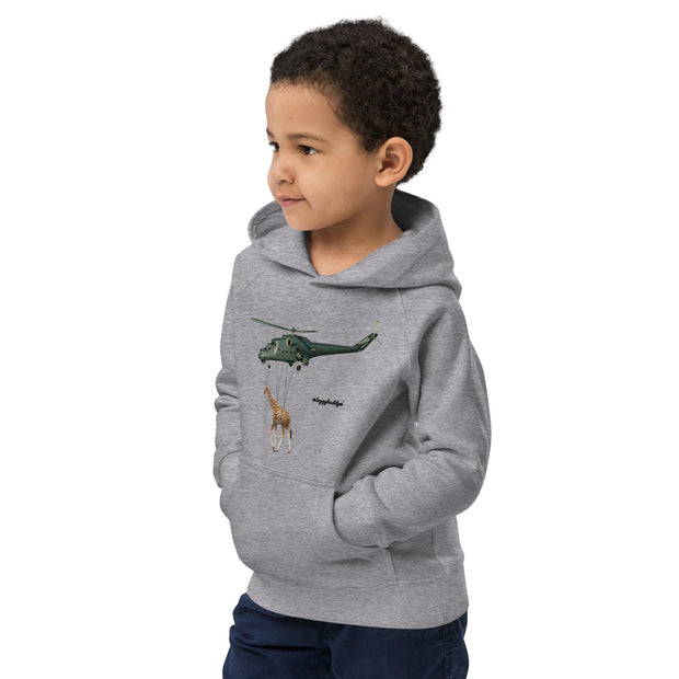 Kids eco hoodie Giraffe - www.leggybuddy.com