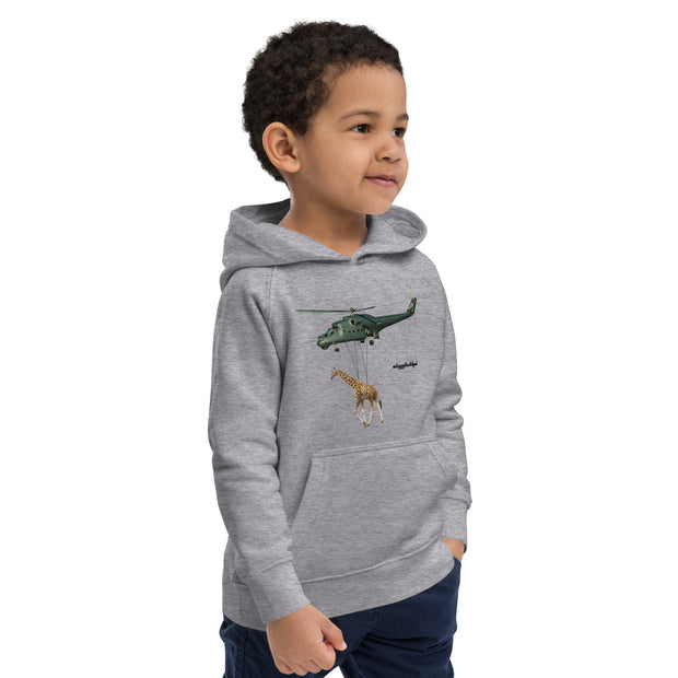 Kids eco hoodie Giraffe - www.leggybuddy.com