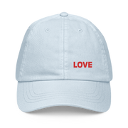 LOVE Pastel baseball hat - BLUE - www.leggybuddy.com