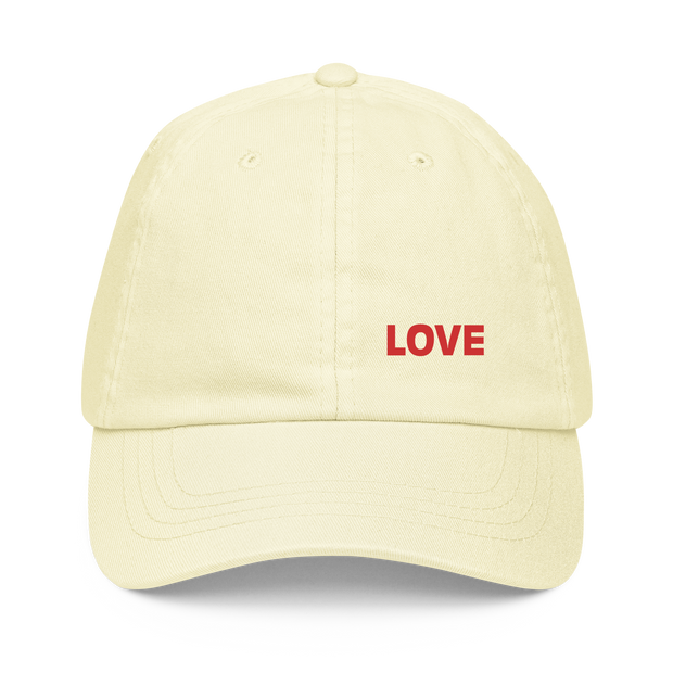 LOVE Pastel baseball hat - BLUE - www.leggybuddy.com